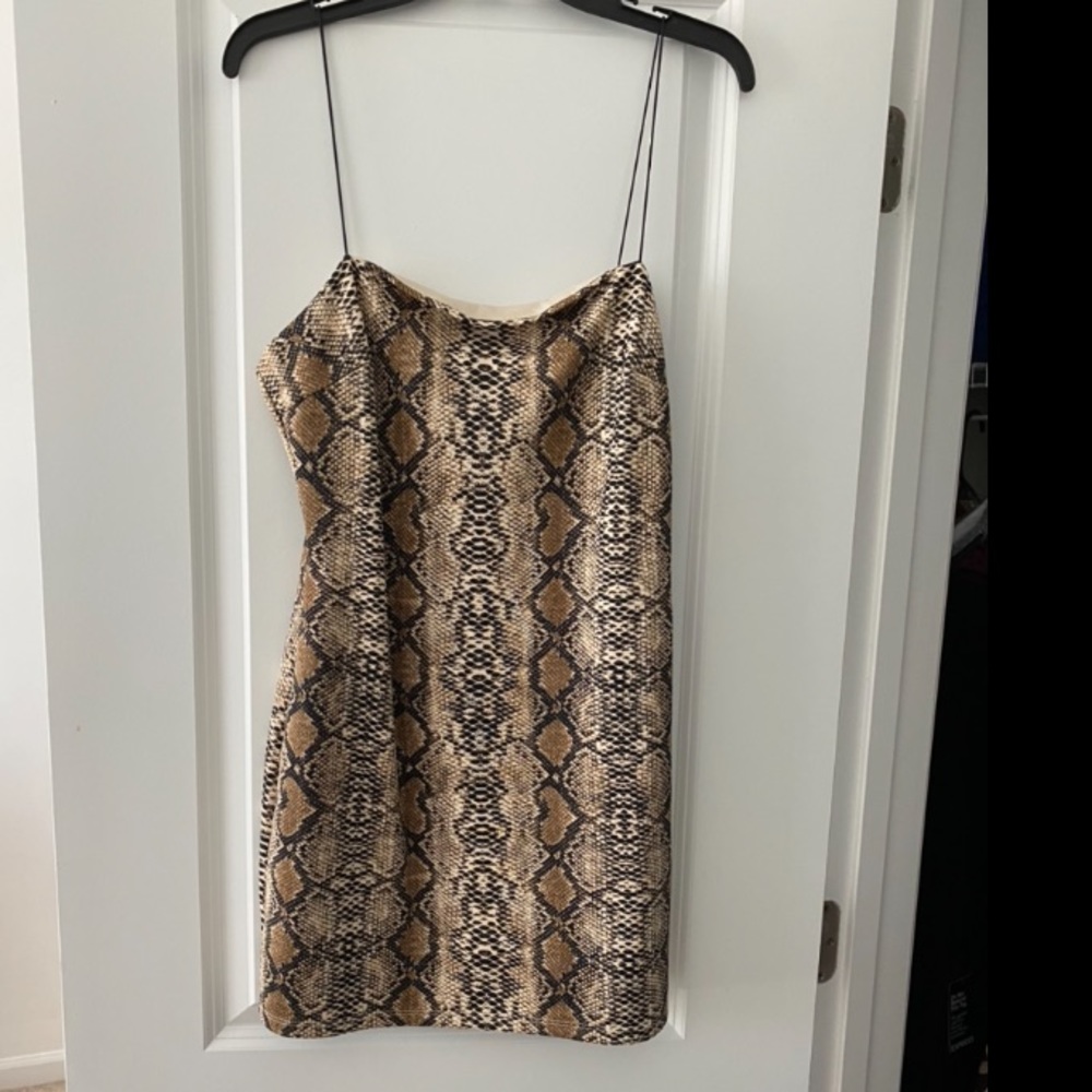 Fashion Nova snakeskin mini dress